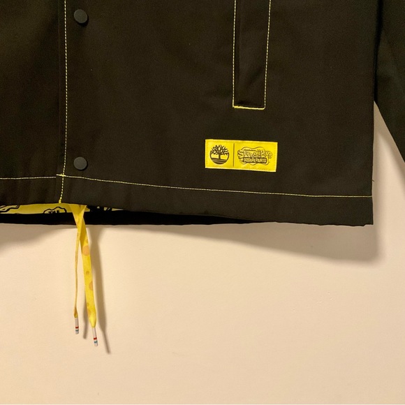 Timberland SpongeBob SquarePants Lightweight Coach Jacket Black - Picture 7 of 12